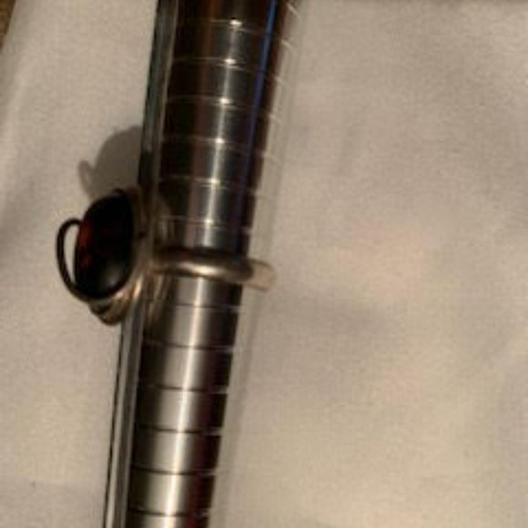 Beautiful custom made ring with Amber stone - Picture 9 of 10